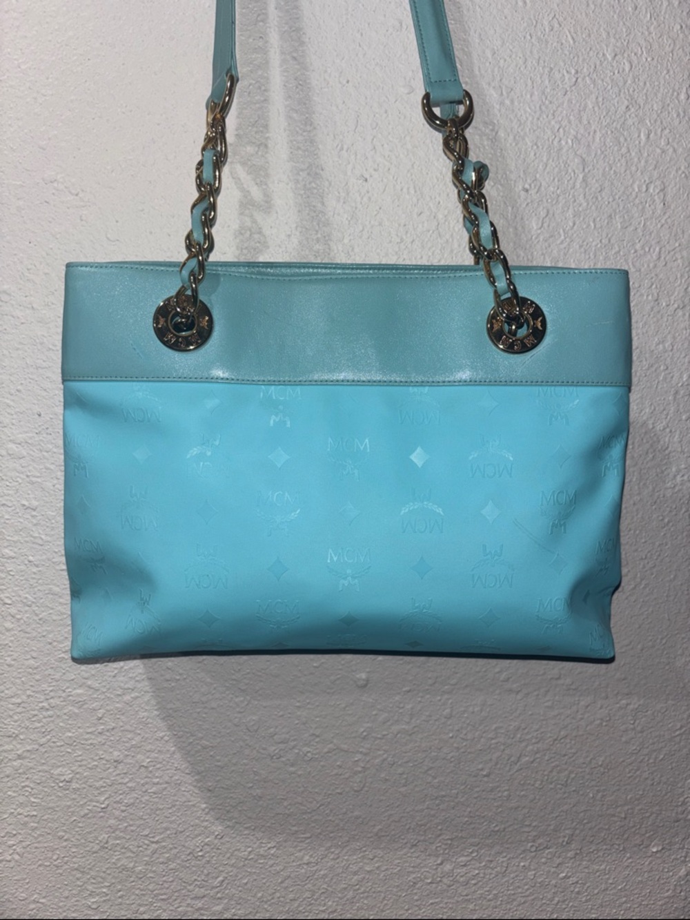 MCM Vintage Aqua Blue Shoulder bag - Picture 4 of 10